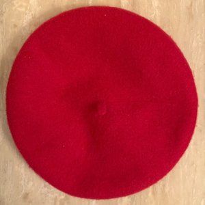Red Beret, 100% Wool